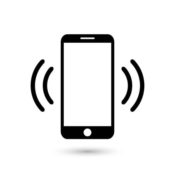 Mobile Phone Vibrating Or Ringing Flat Vector Icon For Apps And Websites